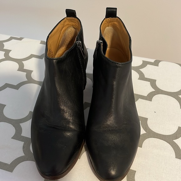 J.Crew Factory Black Leather Booties - Picture 3 of 6